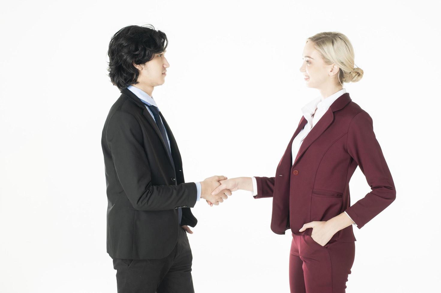 Business people are shanking hand photo