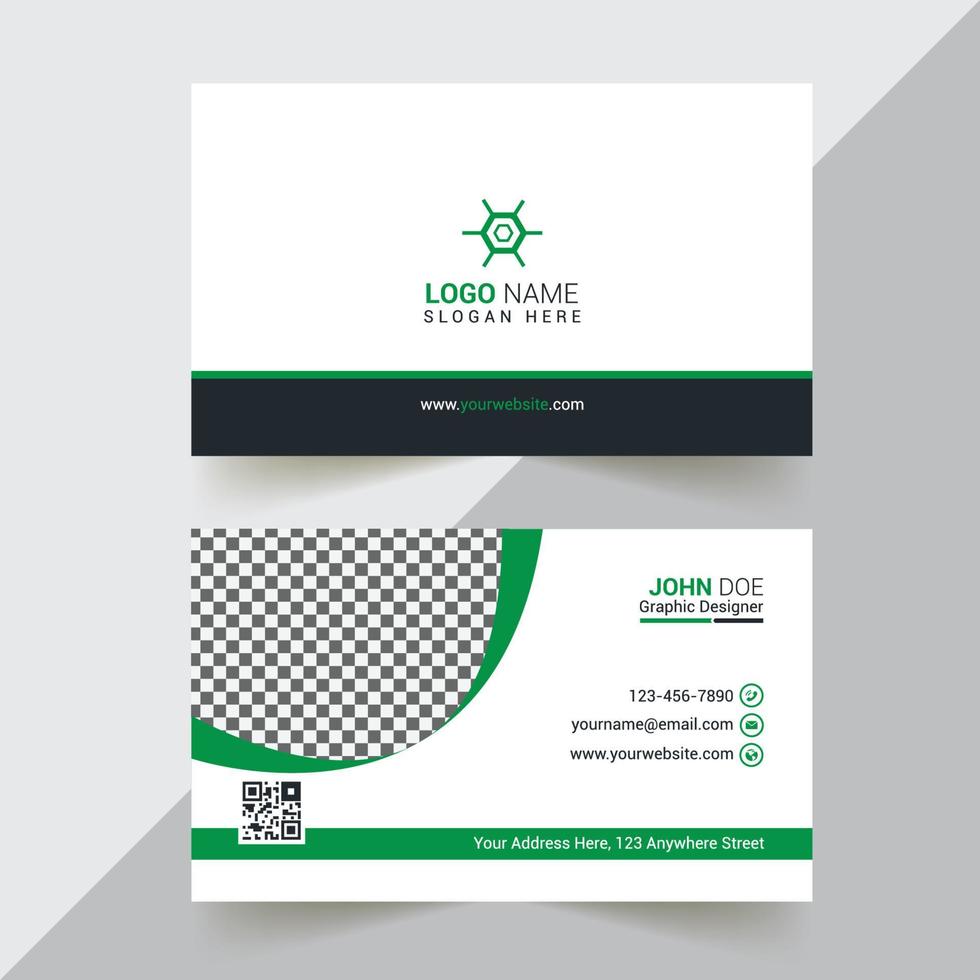 Corporate business card design template vector