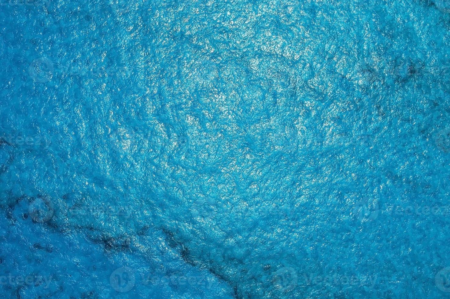 Turqoise blue sea texture with waves and foam. photo