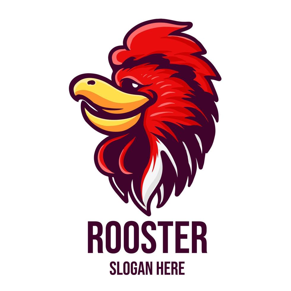 Rooster logo Design Vector Illustration