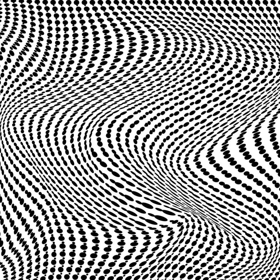 3D abstract monochrome background with dots pattern vector design, technology theme, dimensional dotted flow in perspective, big data, nanotechnology.