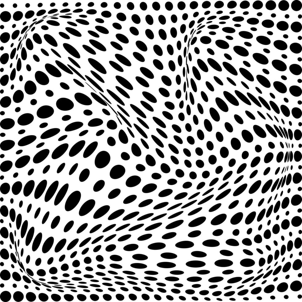 3D abstract monochrome background with dots pattern vector design, technology theme, dimensional dotted flow in perspective, big data, nanotechnology.