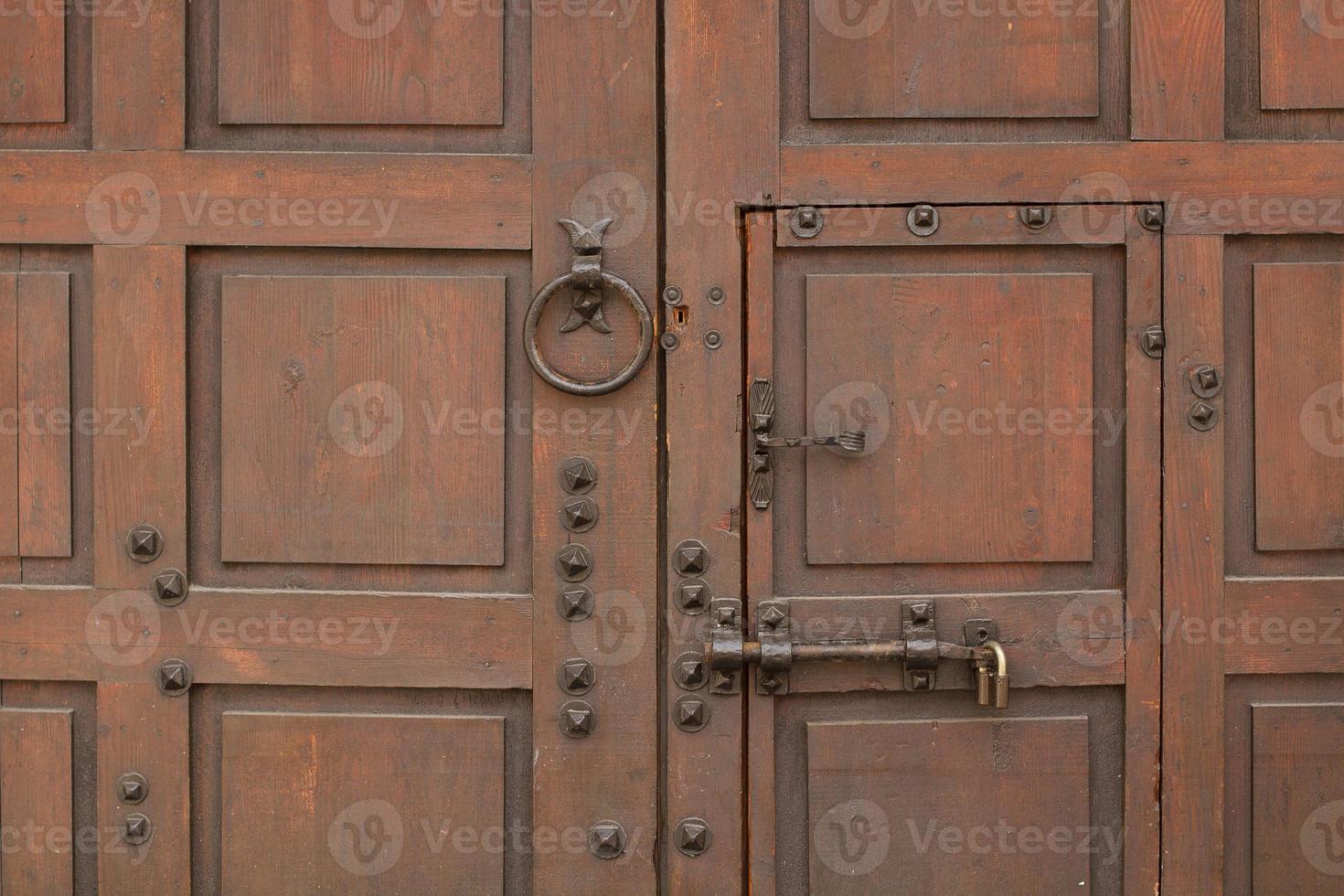 Old door. Wooden background. photo