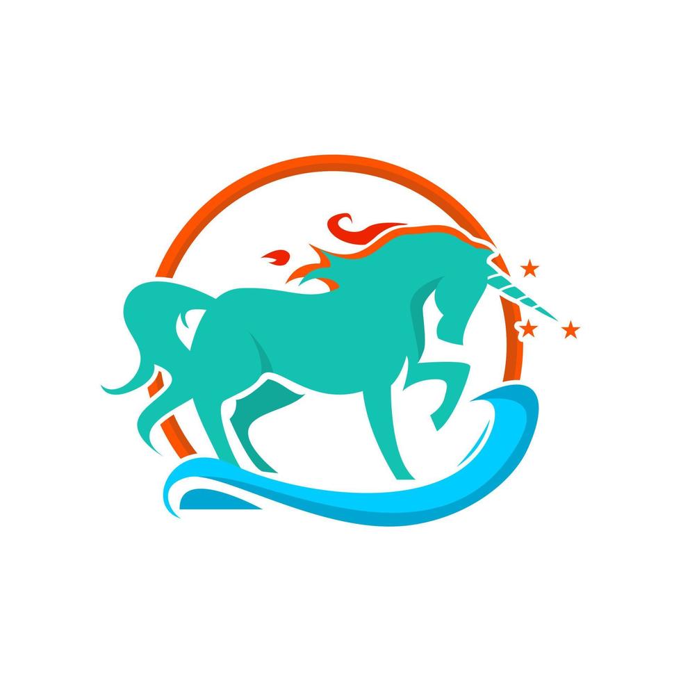 Unicorn vector iilustration design