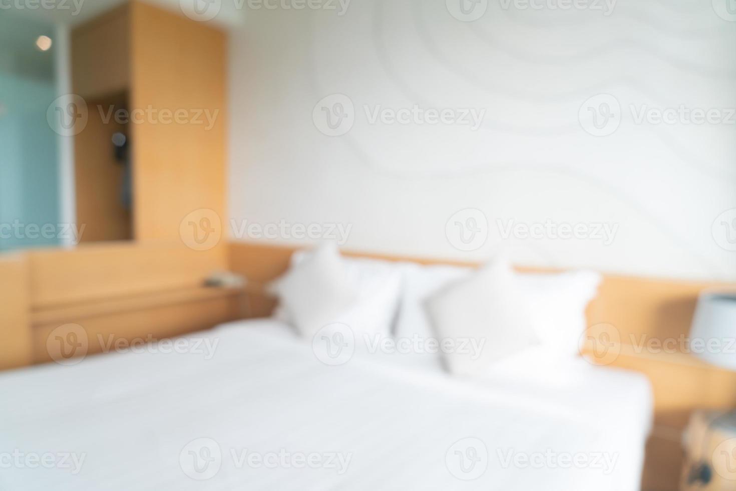 abstract blur bedroom interior for background photo