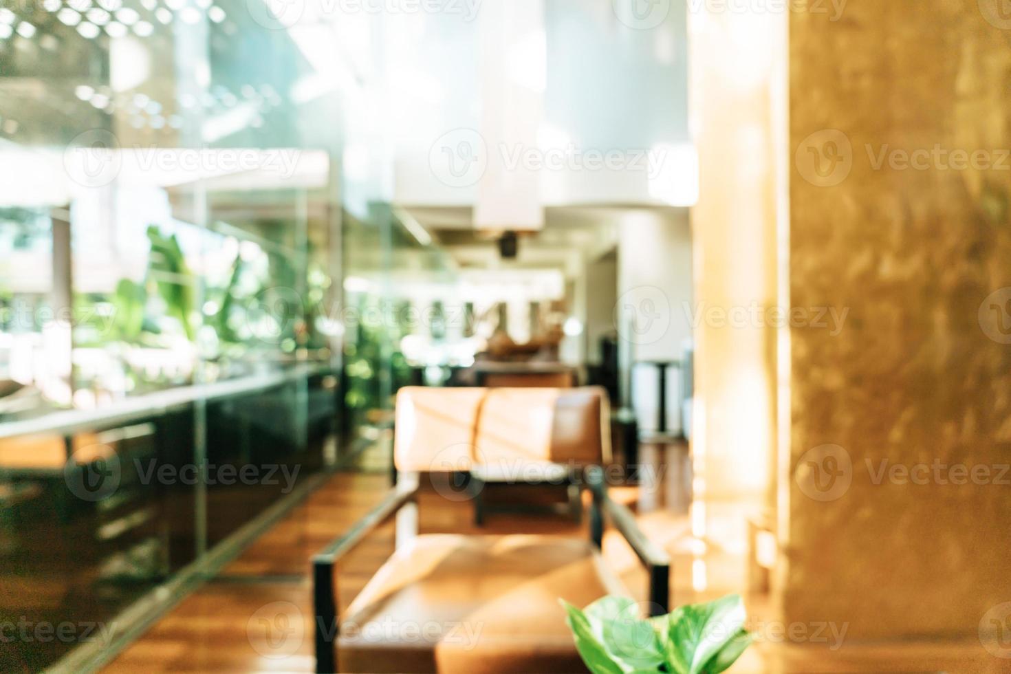 abstract blur luxury hotel lobby area for background photo