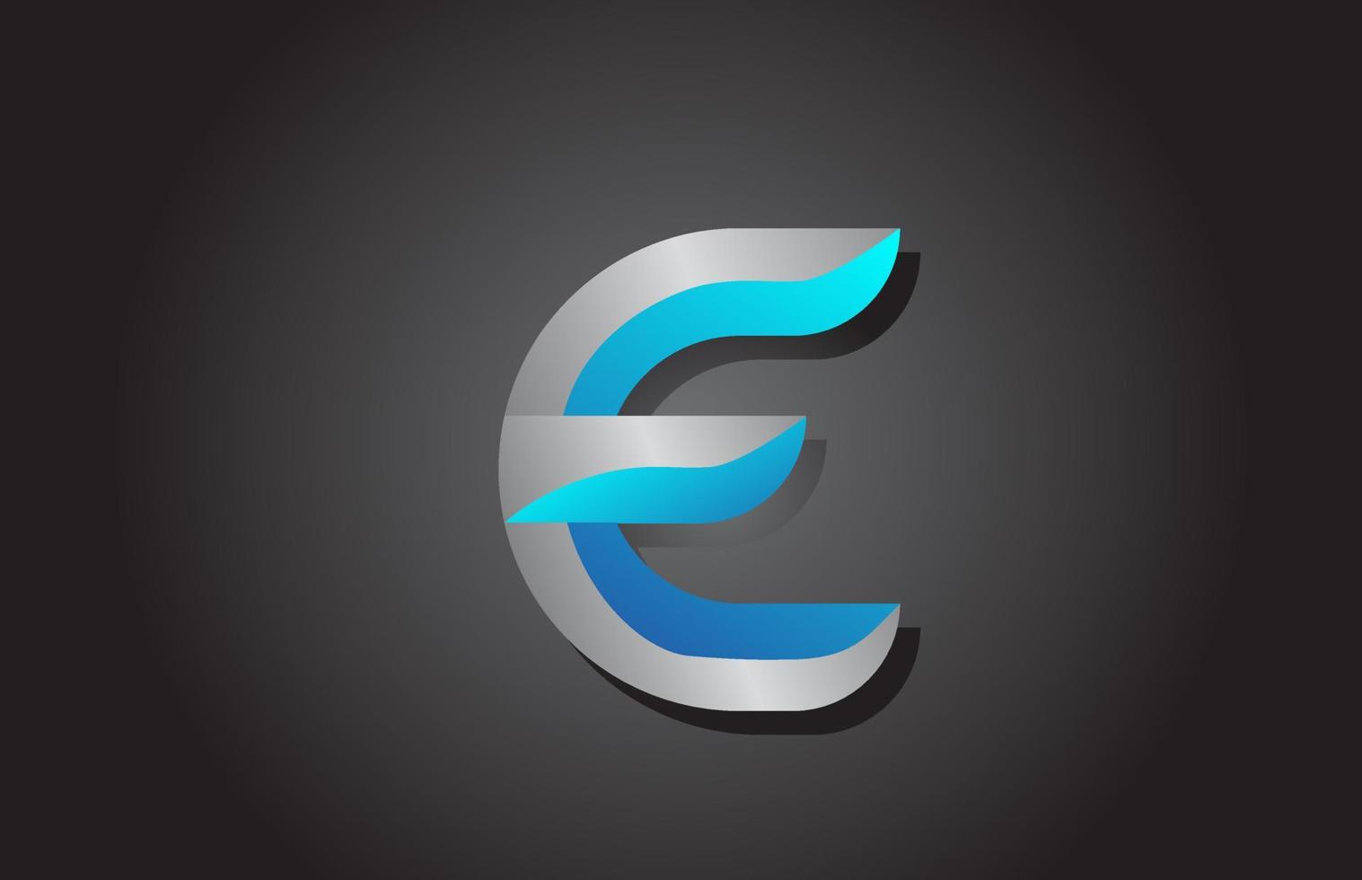 E alphabet letter logo icon. Creative design for company and business vector