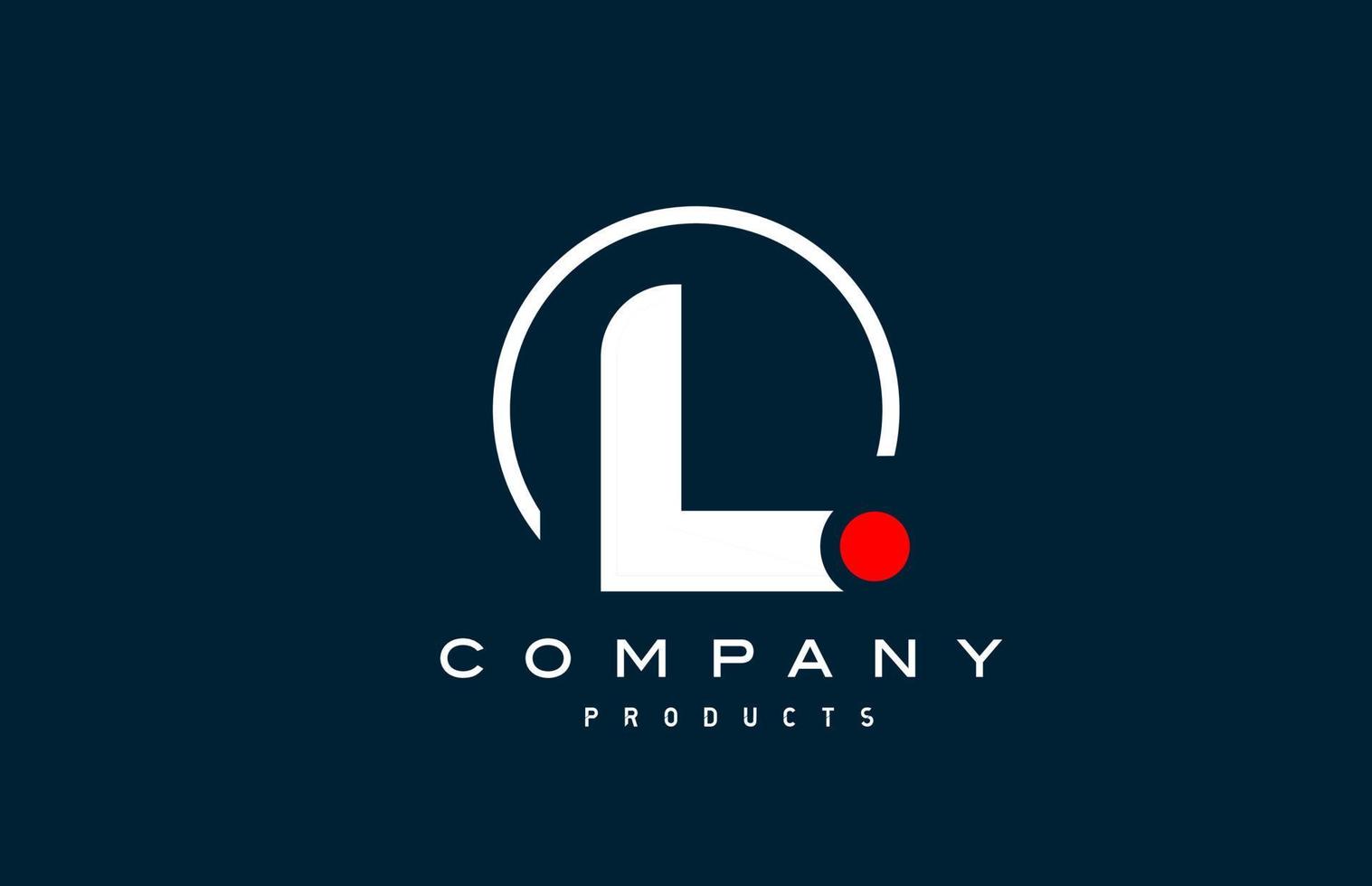 L alphabet letter logo icon. Creative design for company and business vector