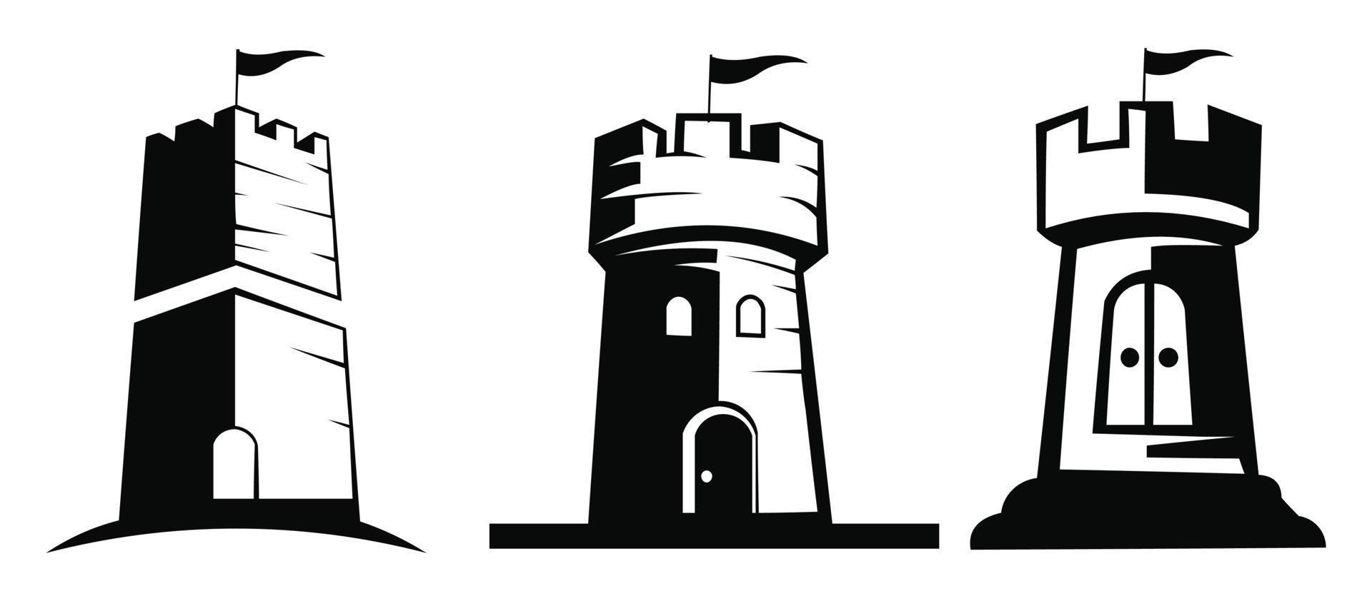 inspiration castle logo template, building logo design vector