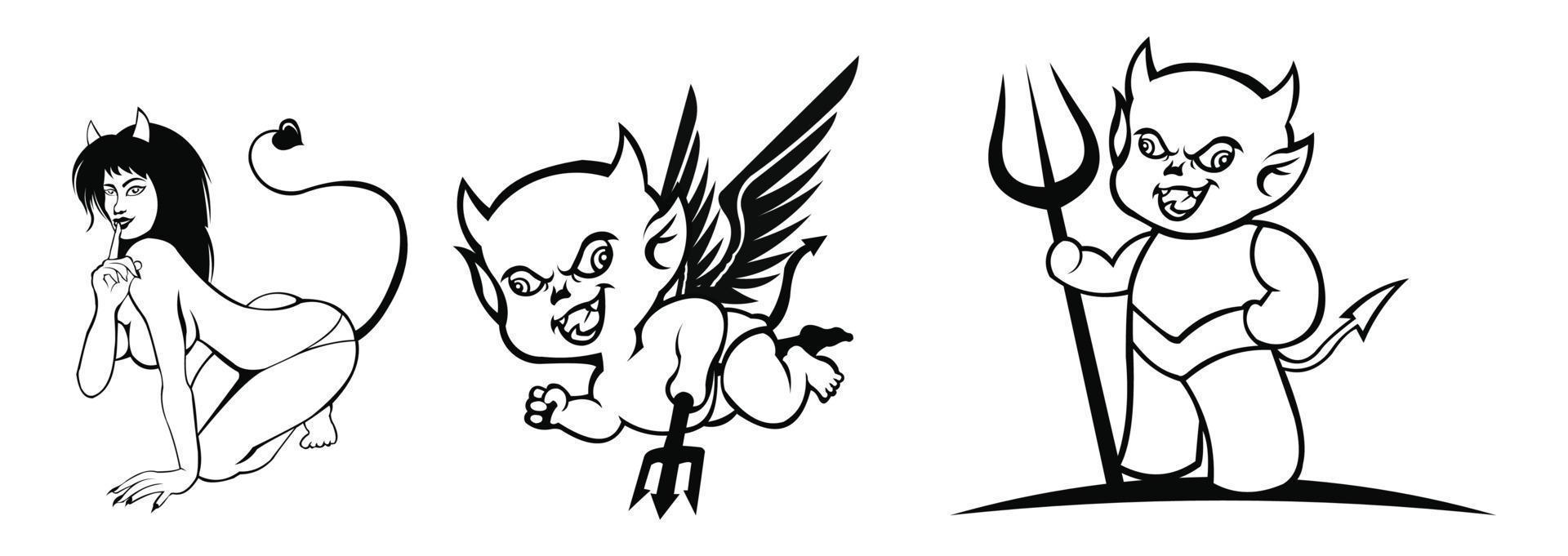 Devil icon simple sign,Devil logo  trendy and modern symbol for graphic and web design, Devil icon flat vector illustration for logo