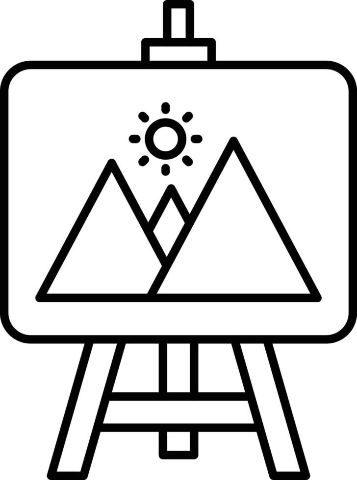 Easel Icon Style vector