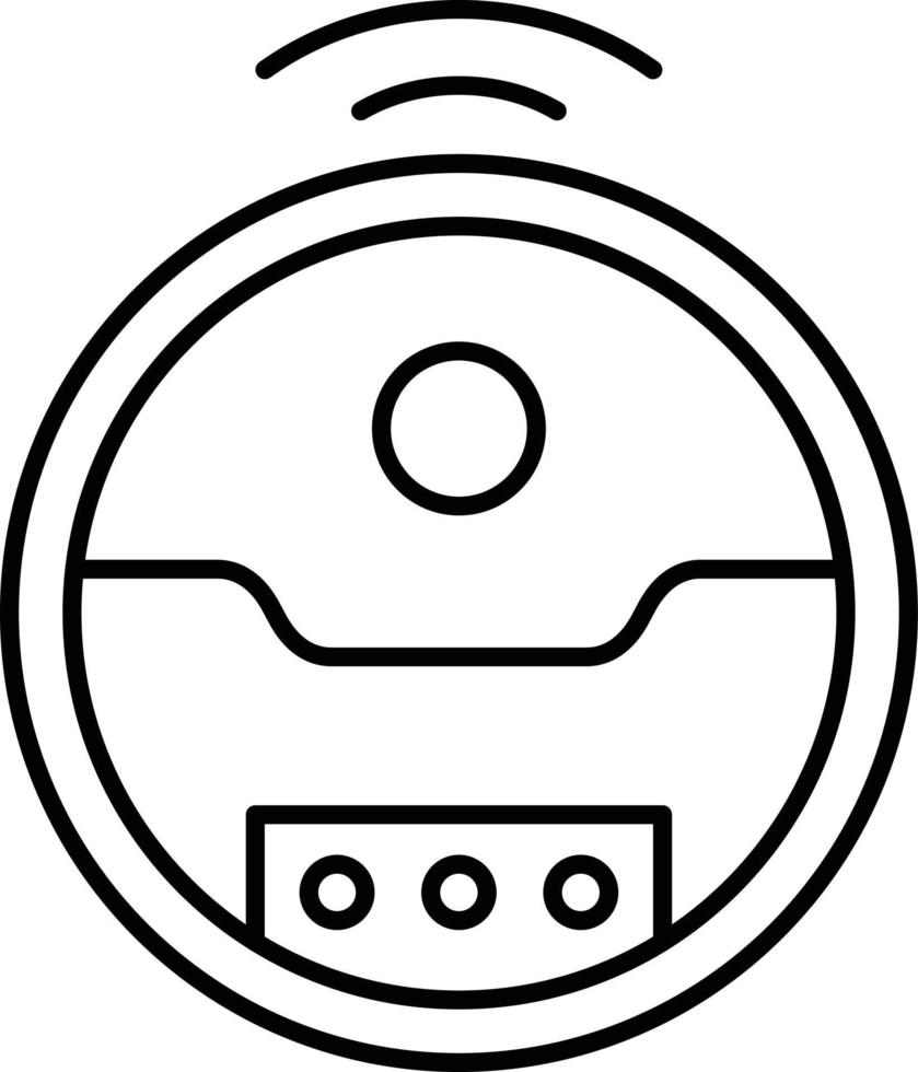 Robotic Vaccum Icon Style vector