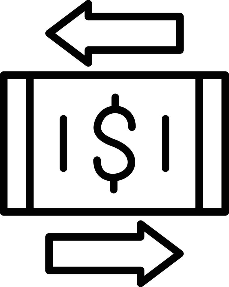 Money Transfer Icon Style vector