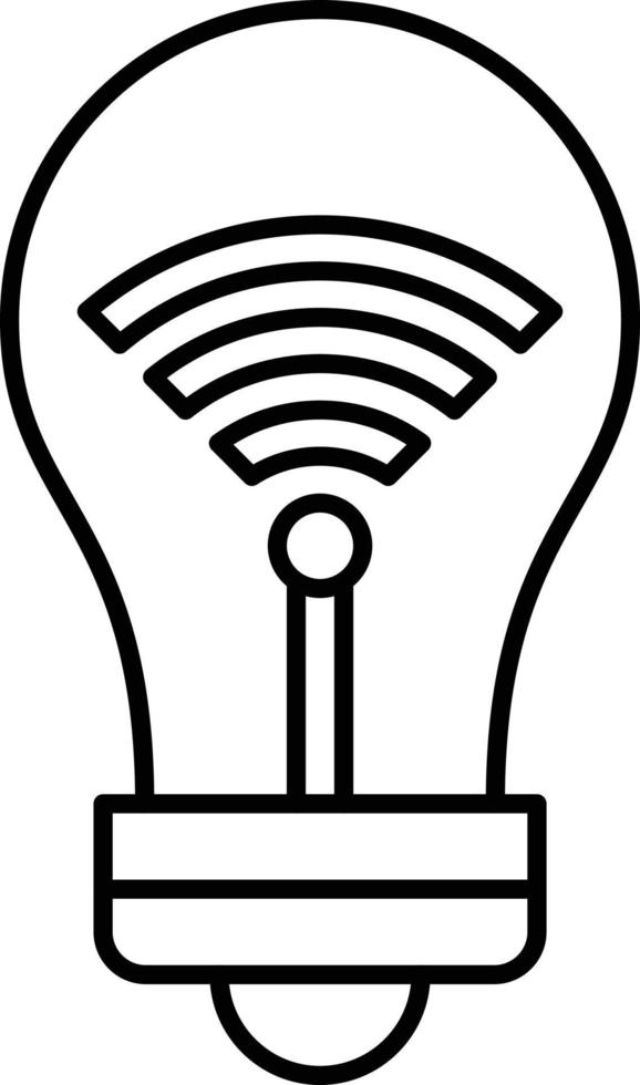 Smart Bulb Icon Style vector