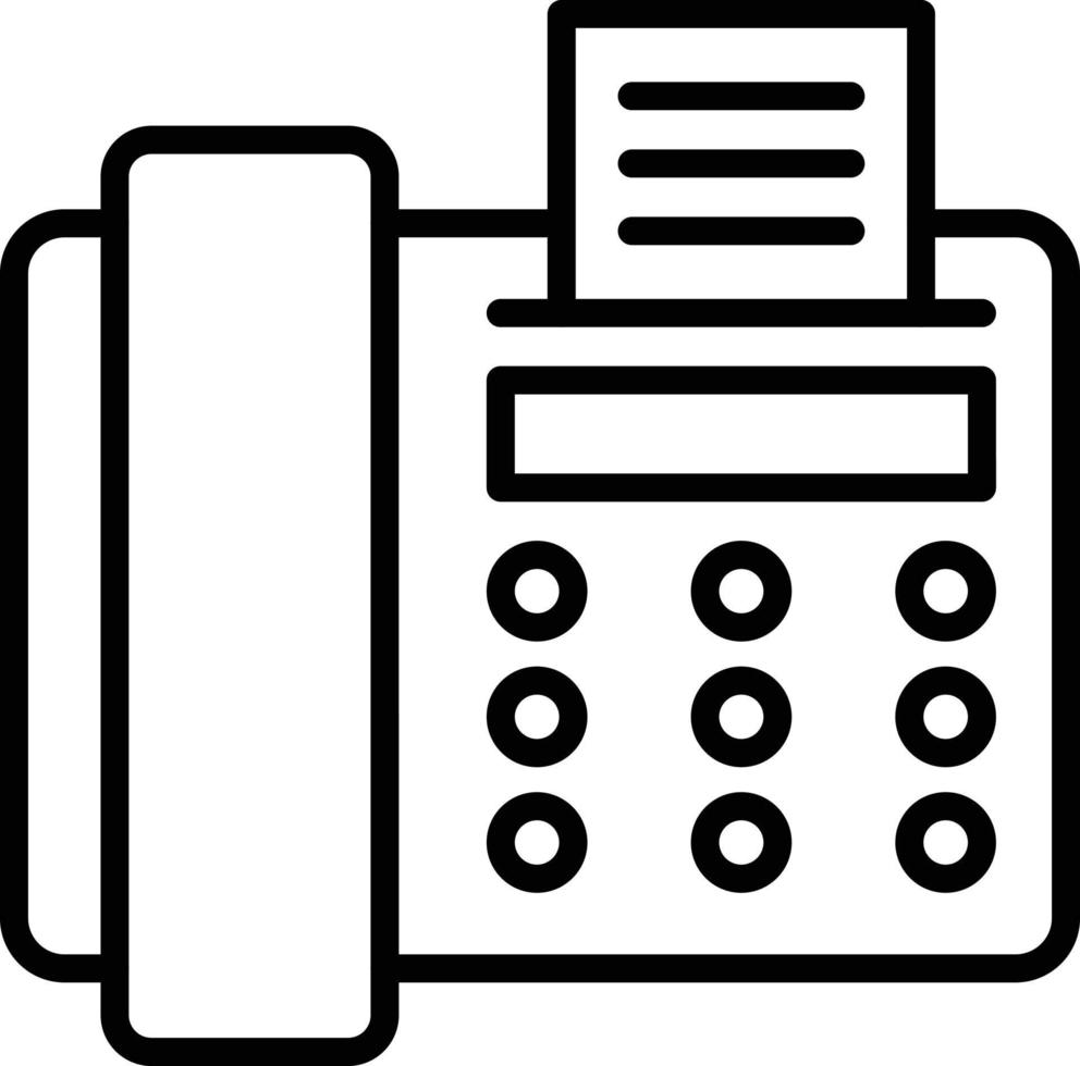 Fax Icon Style vector