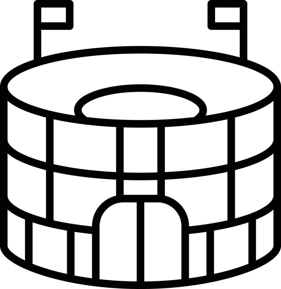 Stadium Icon Style vector