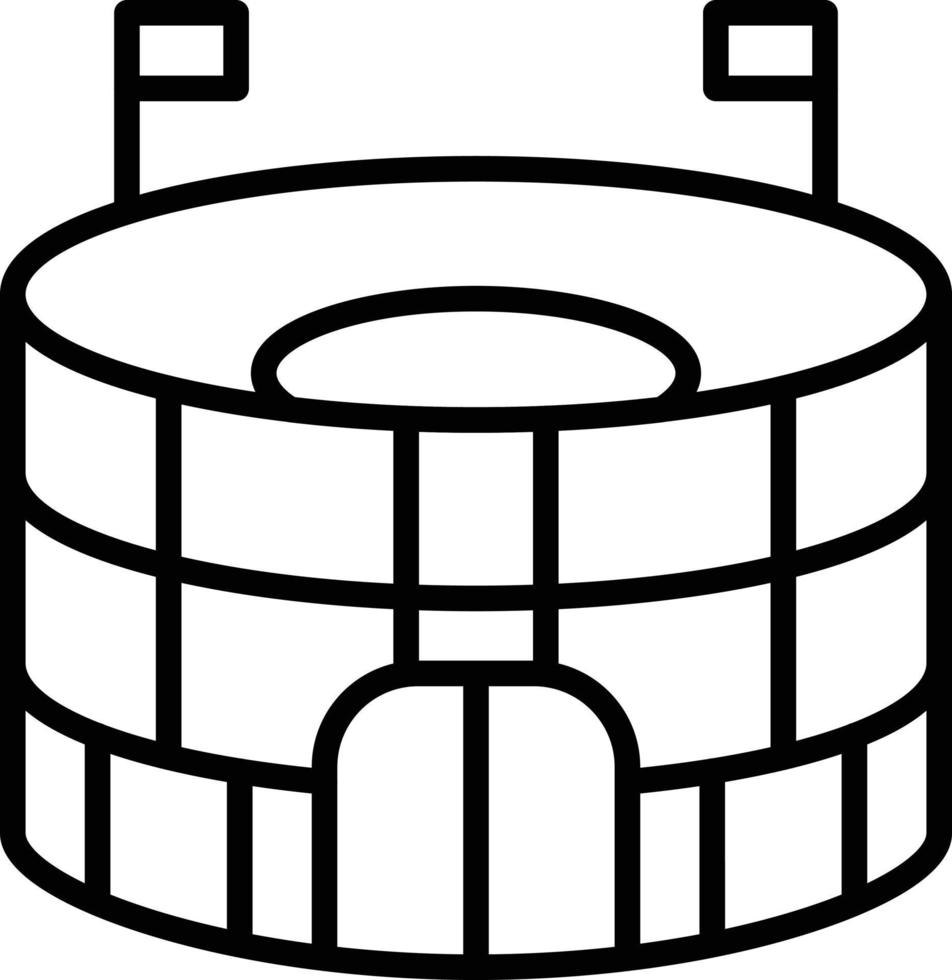 Stadium Icon Style vector