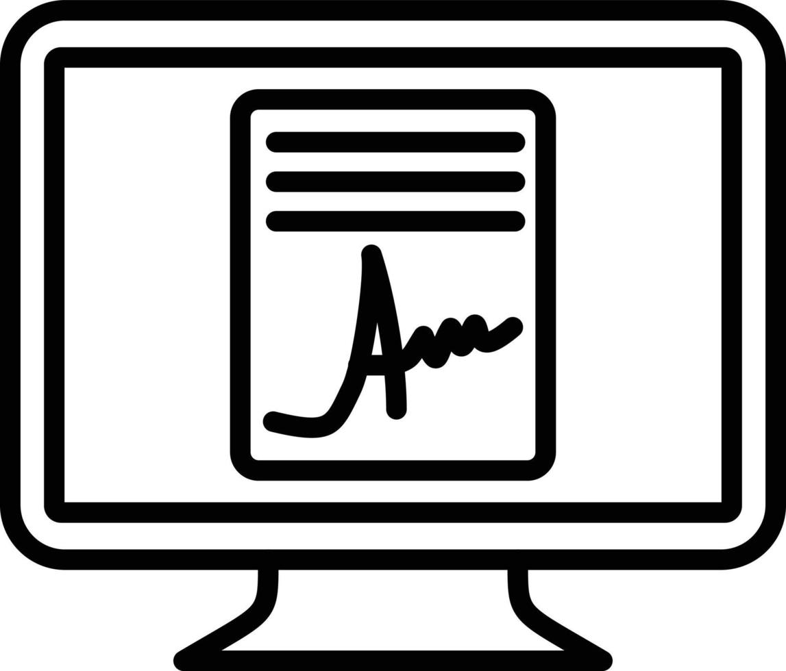 Online Agreement Icon Style vector