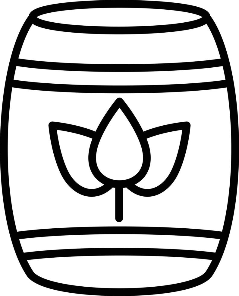 Eco Barrel Icon Style vector