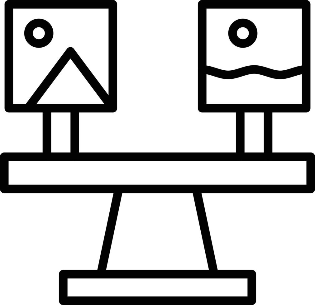 Comparison Icon Style vector