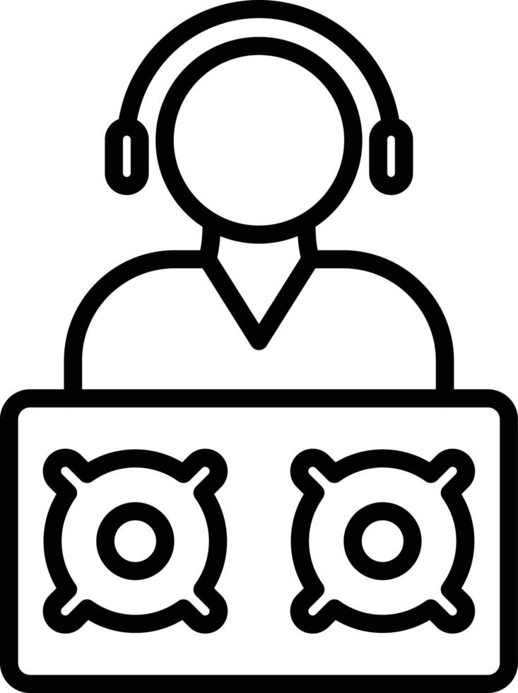 DJ Icon Style vector