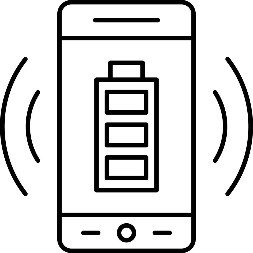 Wireless Charging Icon Style vector