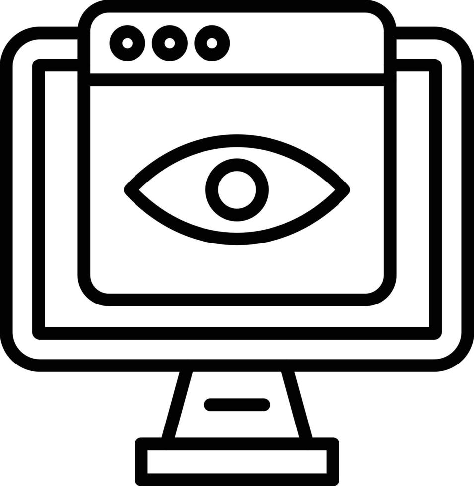 Monitoring Icon Style vector