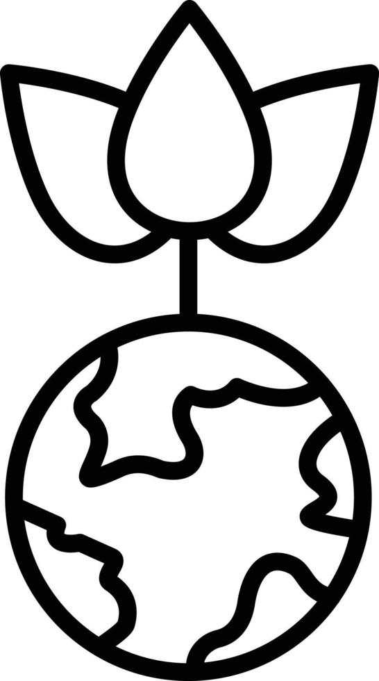 Green Earth Icon Style vector