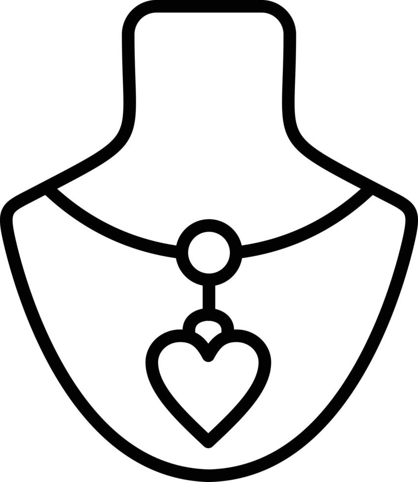 Necklace Icon Style vector