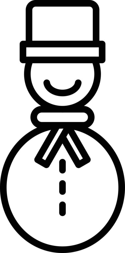 Snowman Icon Style vector