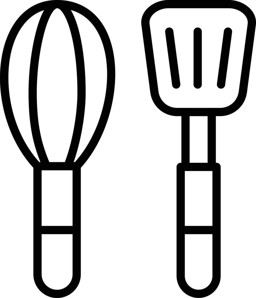 Cooking Utensils Icon Style vector