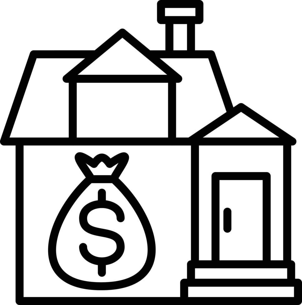 House Payment Icon Style vector