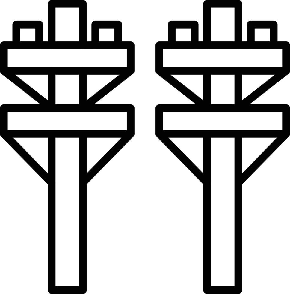 Electric Pole Icon Style vector
