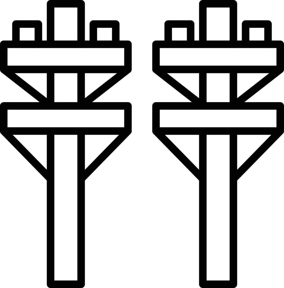 Electric Pole Icon Style vector