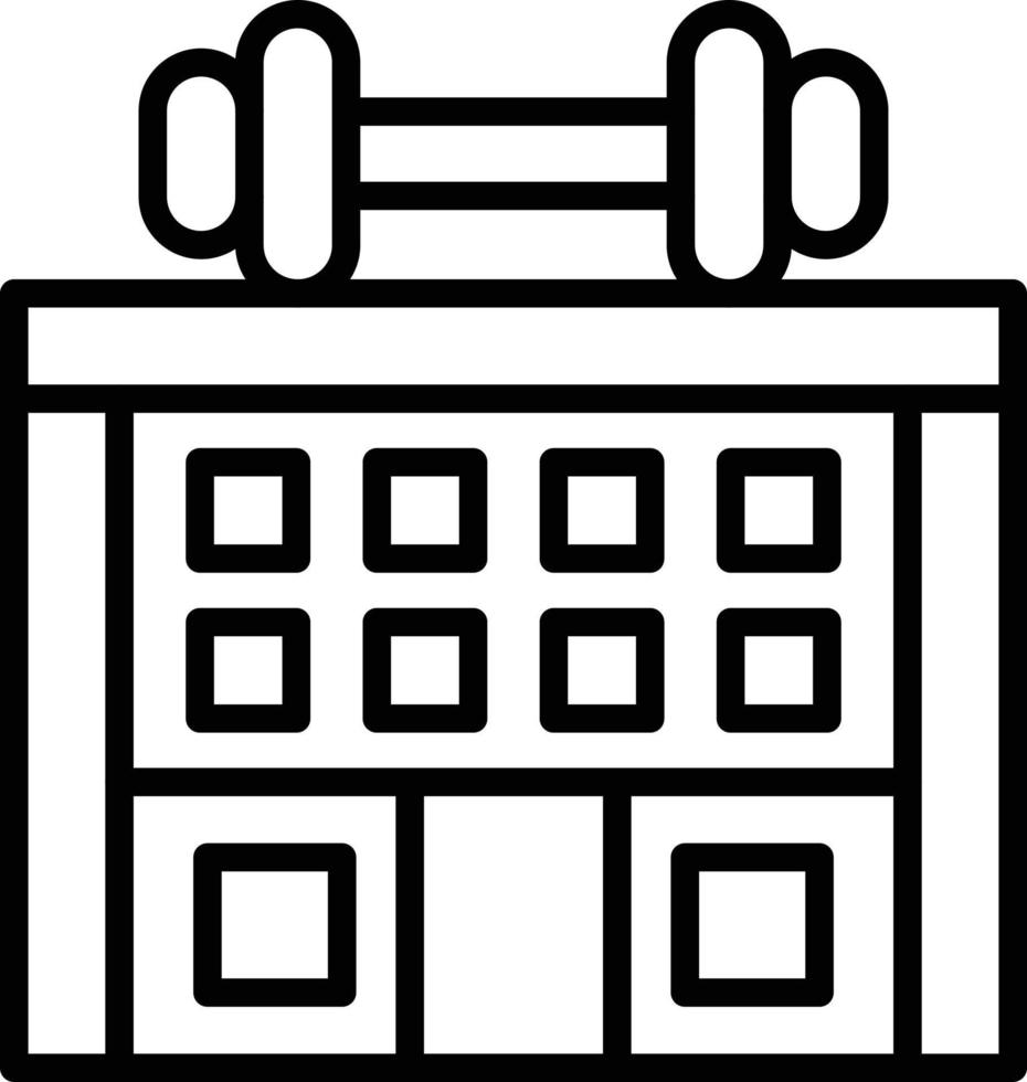 Gym Icon Style vector