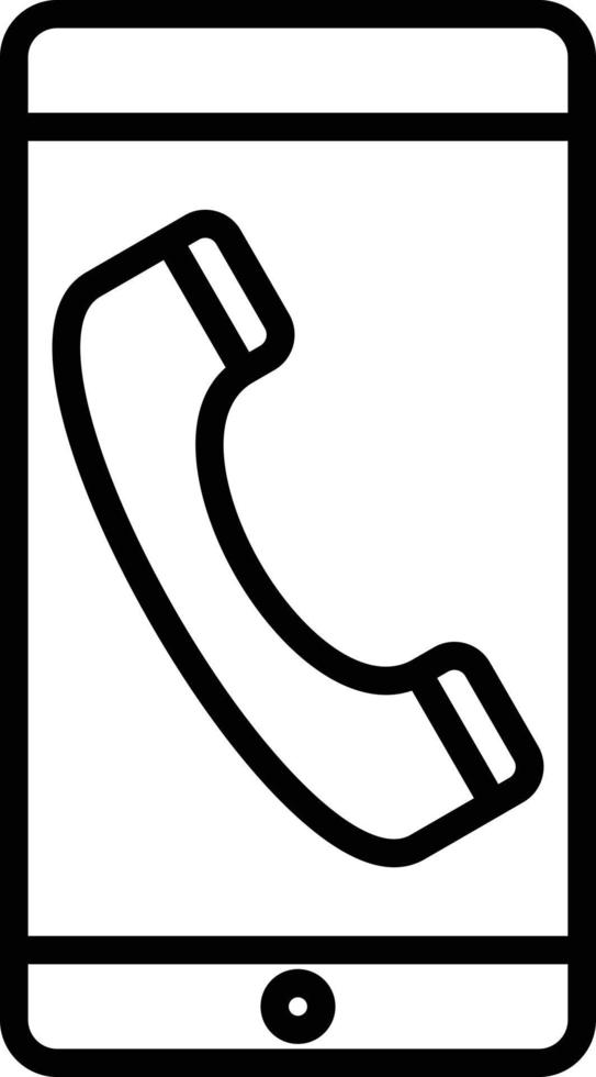 Mobile Call Icon Style vector