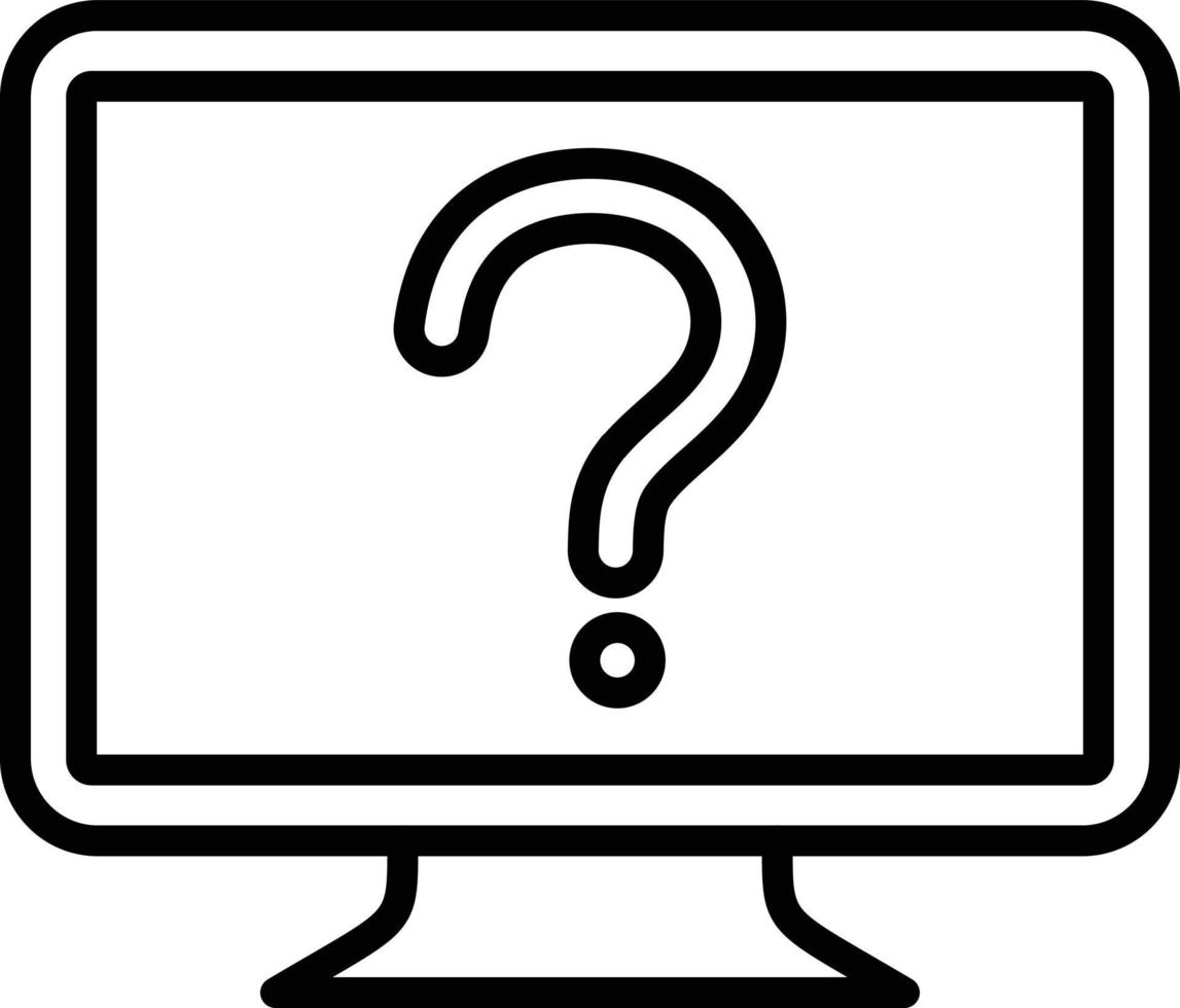 Online Question Icon Style vector