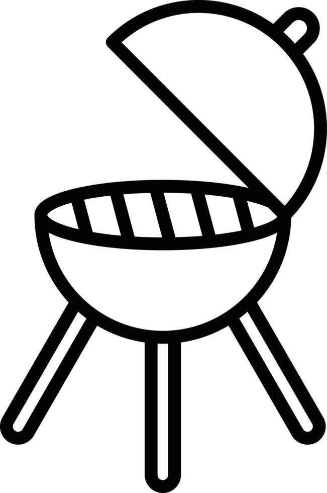 estilo de icono de barbacoa vector