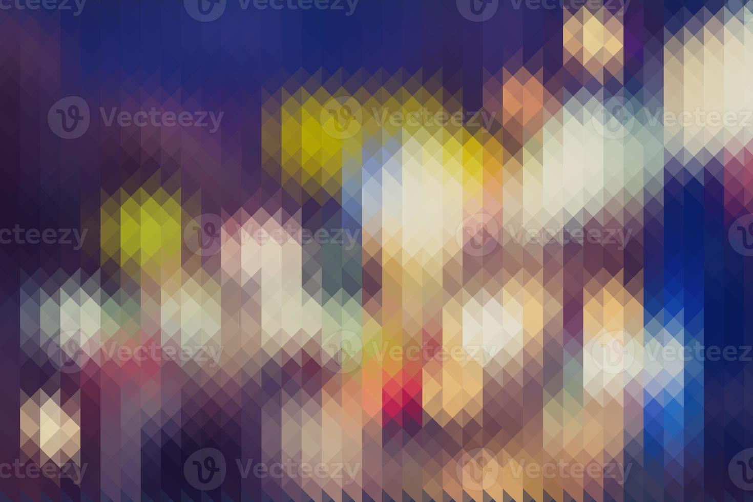 Colourful abstract triangles pixel background photo