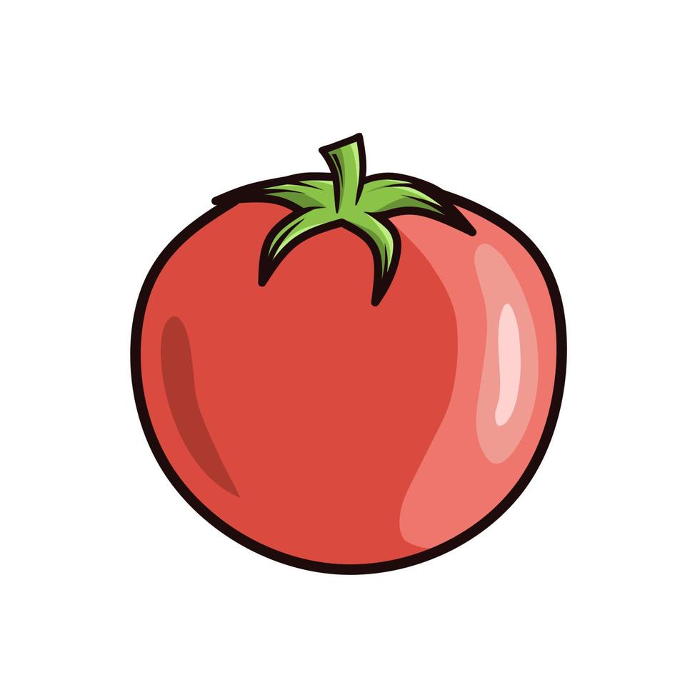 red tomato vegetable vector design