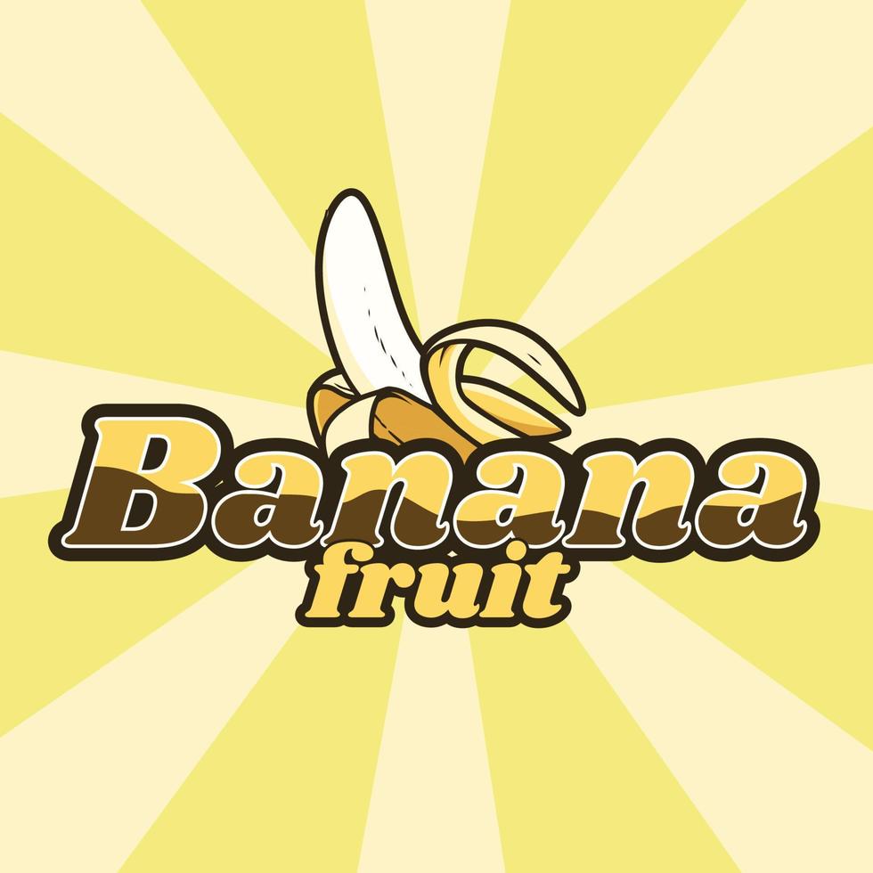 vector de logotipo de banana, puede usarse para su componente de diseño