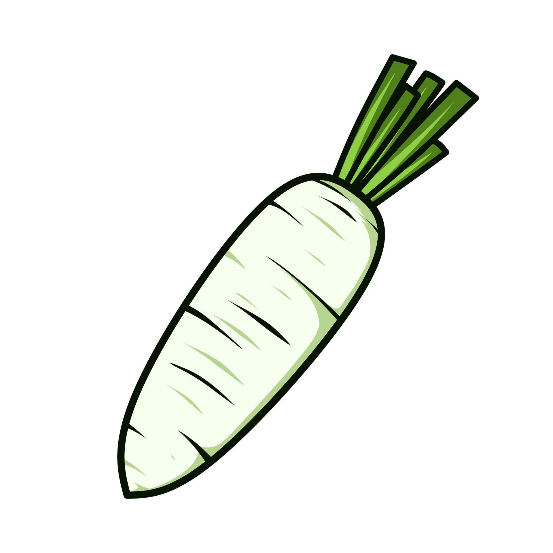 white radish vegetable, vector design 5090925 Vector Art at Vecteezy