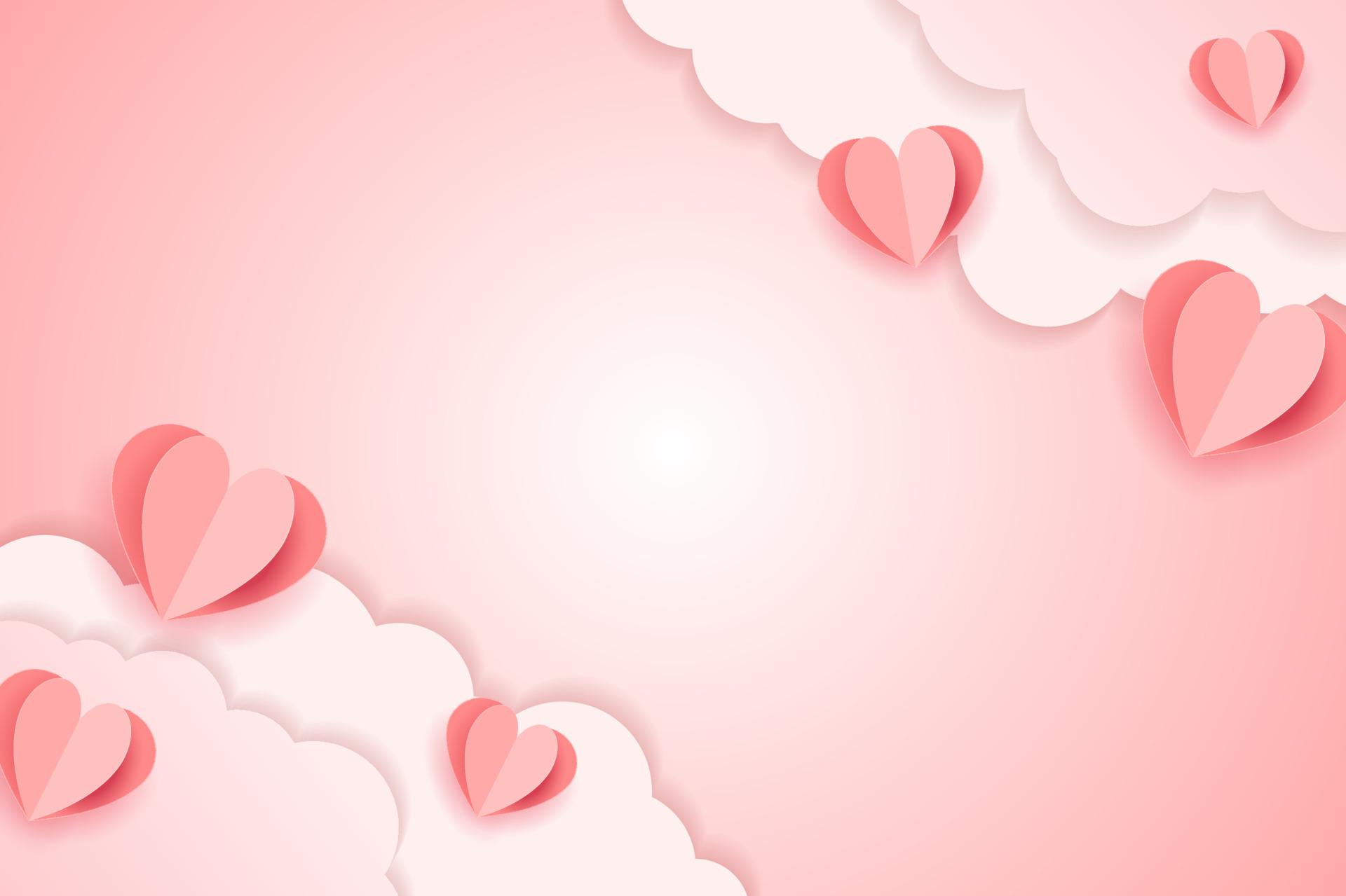 valentine day background with paper cut style 5090938 Vector Art