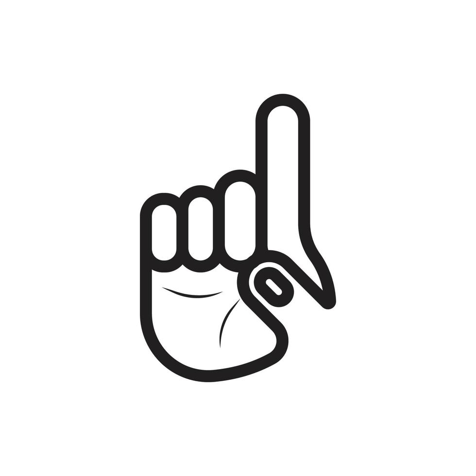 Tawheed Hand or Showing Number One Finger Icon 5091238 Vector Art at ...