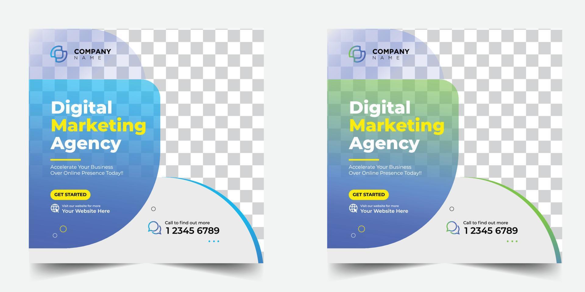 Corporate Creative Social Media Post Design Template or Banner vector