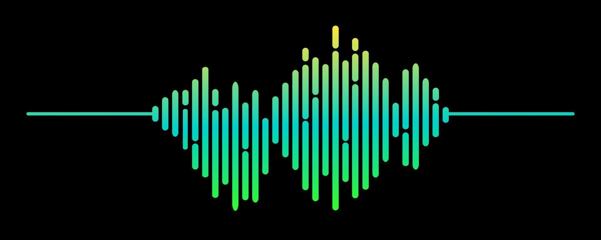 Sound Wave Symbol of Equaliser. Isolated on background. Gradient Vector Illustration Design.