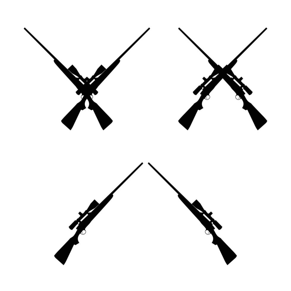 icono de vector de arma de caza