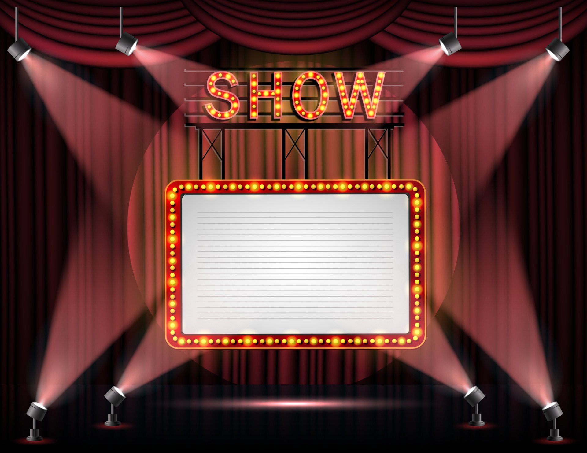 Theatre Banner Vector Art, Icons, and Graphics for Free Download