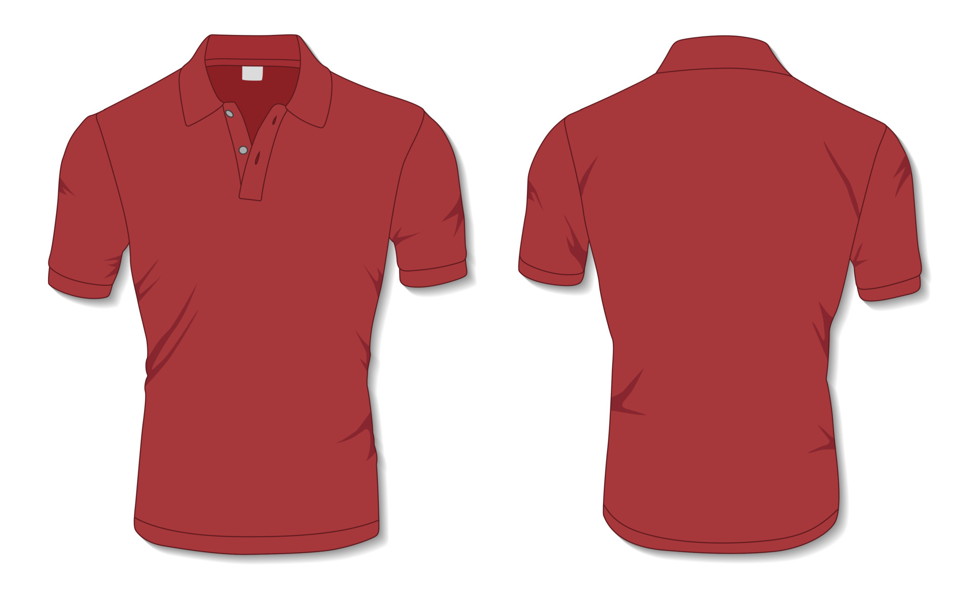 Red Polo Shirt Template 5092335 Vector Art at Vecteezy