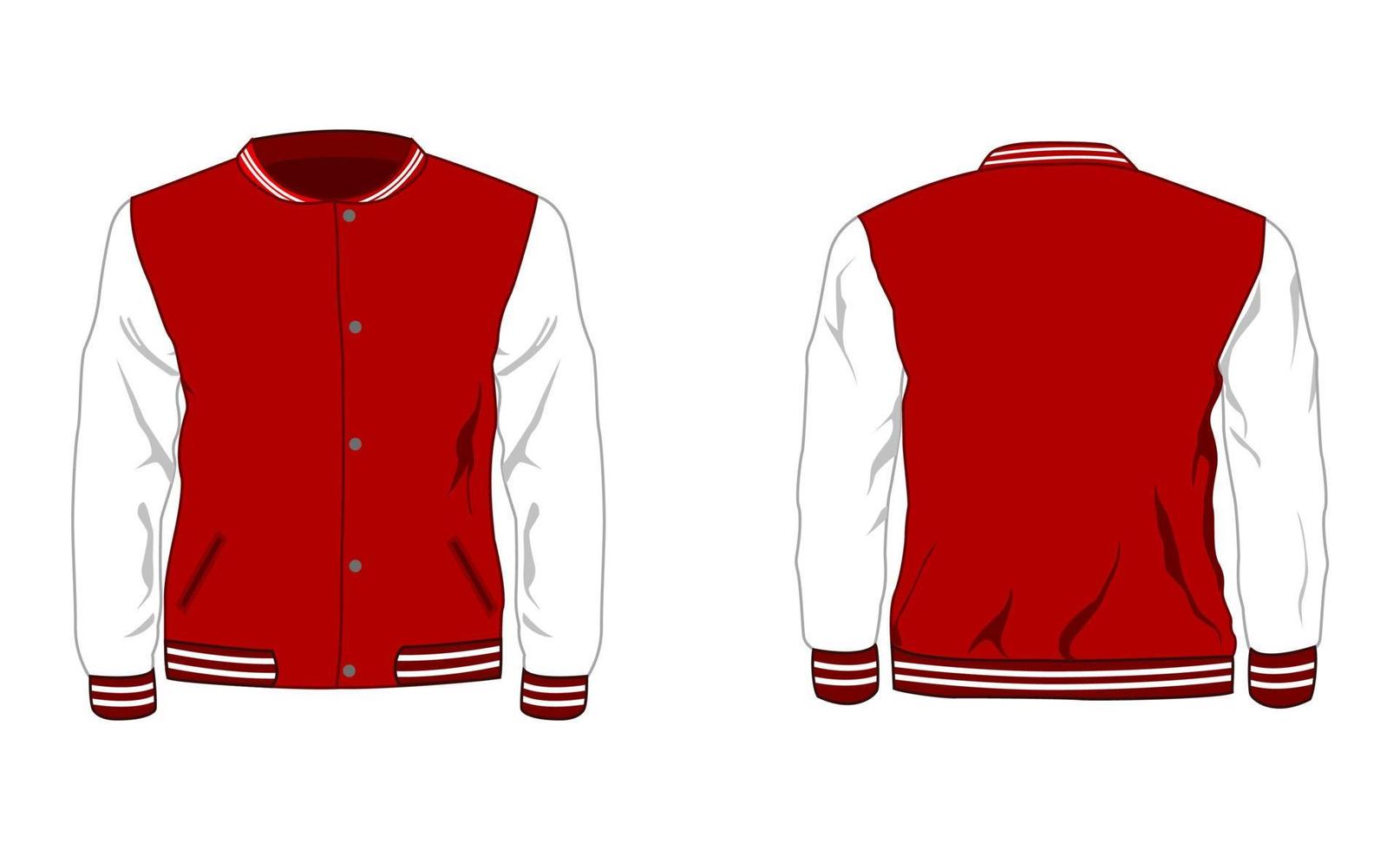 Sport varsity jacket vector